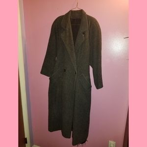 Floor Length Wool Dress Coat